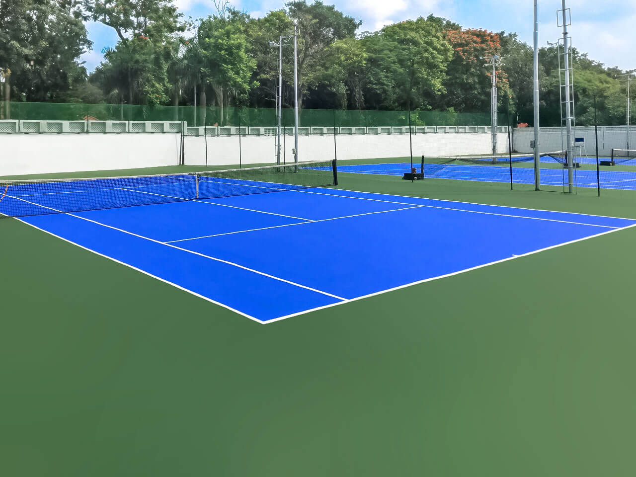 Tennis court approved by ITF